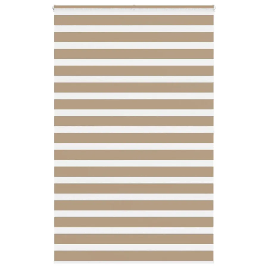 Store zèbre marron sable largeur du tissu 135,9 cm polyester