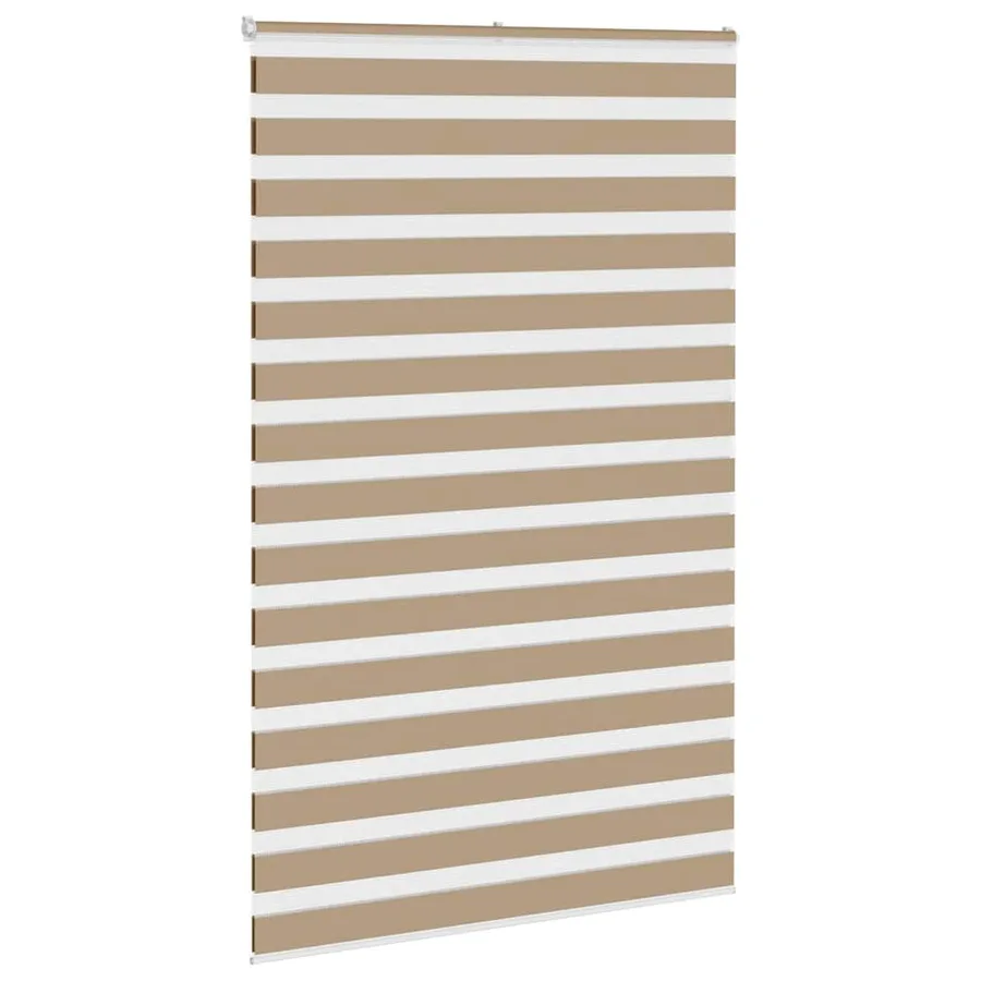 Store zèbre marron sable largeur du tissu 135,9 cm polyester - 3