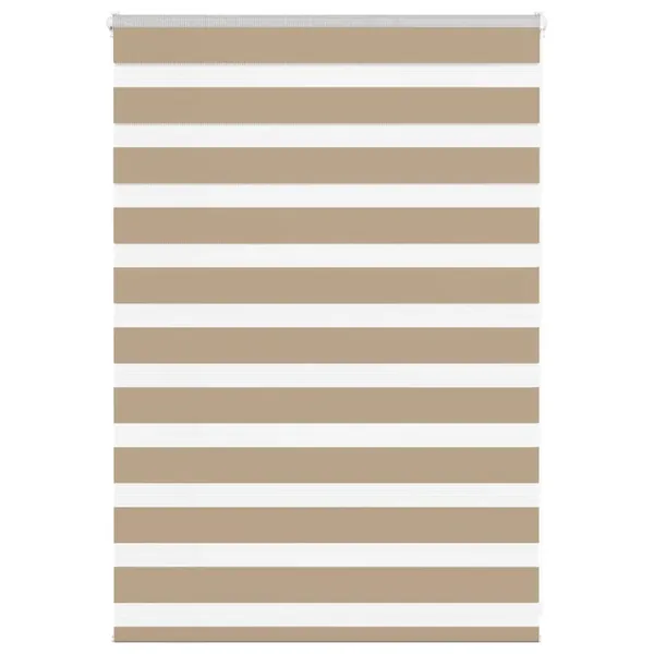 Store zèbre marron sable largeur du tissu 100,9 cm polyester