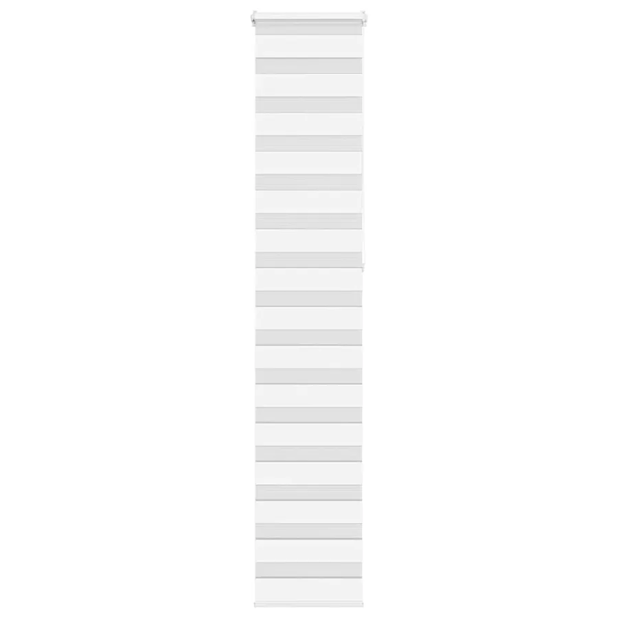 Store zèbre blanc 45x230 cm largeur du tissu 40,9 cm polyester