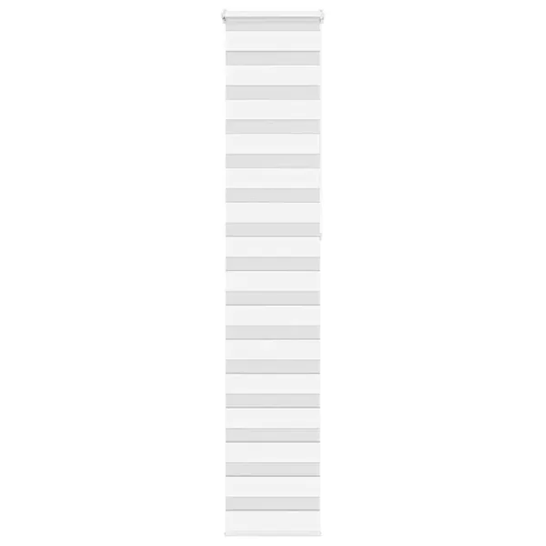 Store zèbre blanc 45x230 cm largeur du tissu 40,9 cm polyester