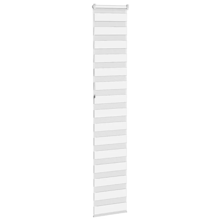 Store zèbre blanc 45x230 cm largeur du tissu 40,9 cm polyester - 4