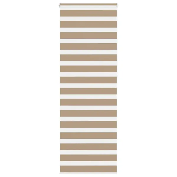 Store zèbre marron sable largeur du tissu 75,9 cm polyester