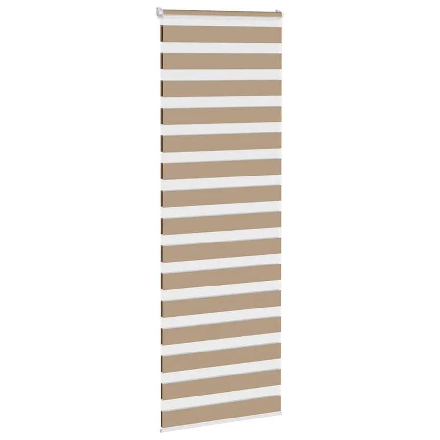 Store zèbre marron sable largeur du tissu 75,9 cm polyester - 3