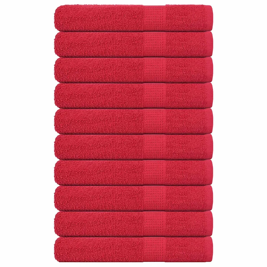 Serviettes de sauna FROGN 10 pcs rouge 80x200 cm 360 g/m²