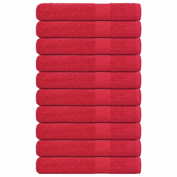 Serviettes de sauna FROGN 10 pcs rouge 80x200 cm 360 g/m²