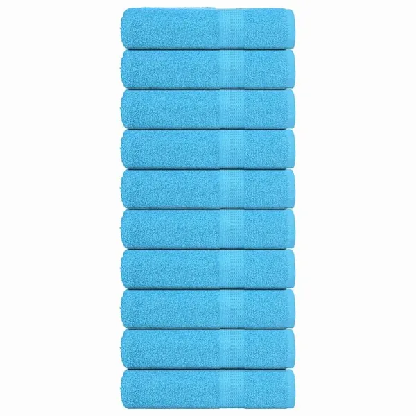 Serviettes de bain FROGN 10pcs turquoise 100x150cm 360 g/m²