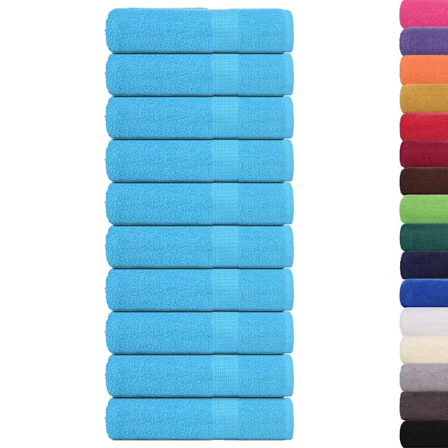 Serviettes de bain FROGN 10pcs turquoise 100x150cm 360 g/m² - 2