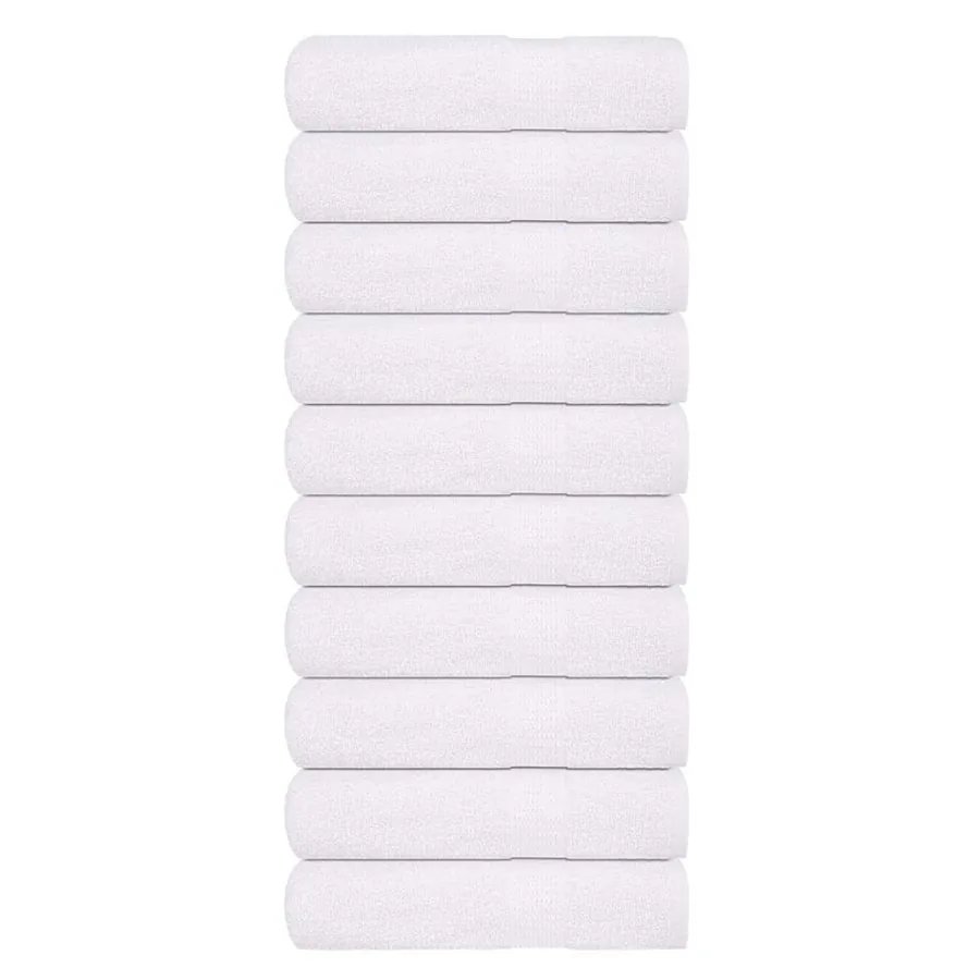 Serviettes de bain FROGN 10 pcs blanc 100x150 cm 360 g/m²