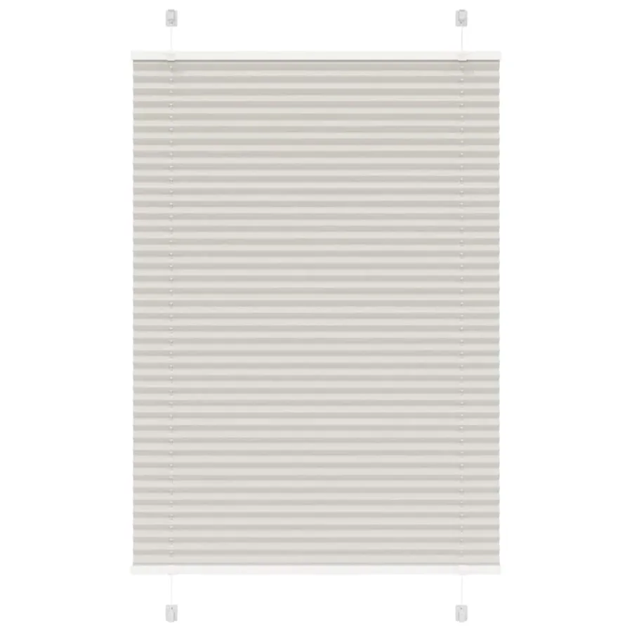 Store plissé gris clair 85x100 cm largeur du tissu 84,4 cm