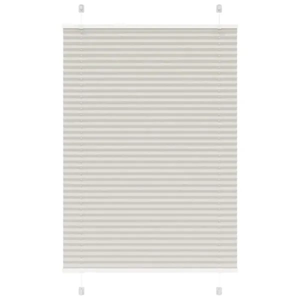 Store plissé gris clair 85x100 cm largeur du tissu 84,4 cm