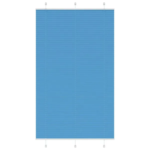 Store plissé bleu 120x200 cm largeur du tissu 119,4cm polyester