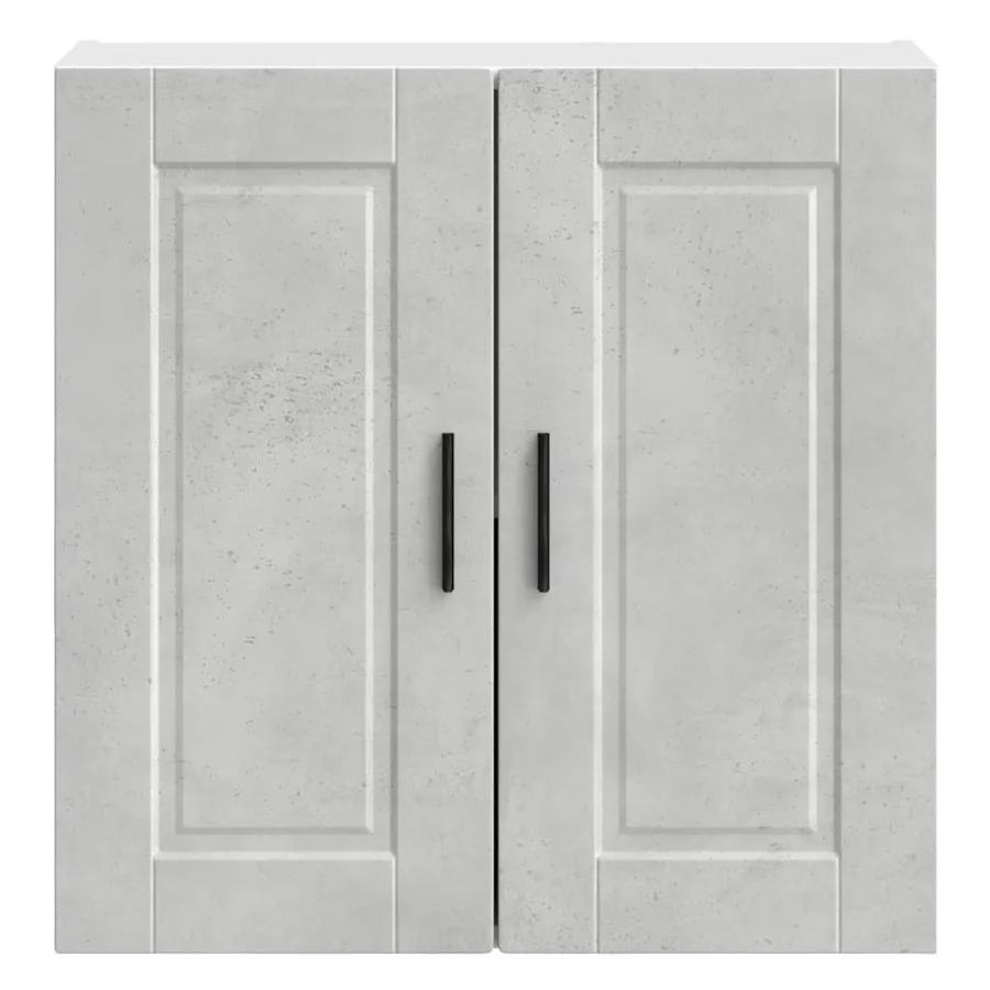 Armoire murale de cuisine Porto gris béton bois d'ingénierie - 6