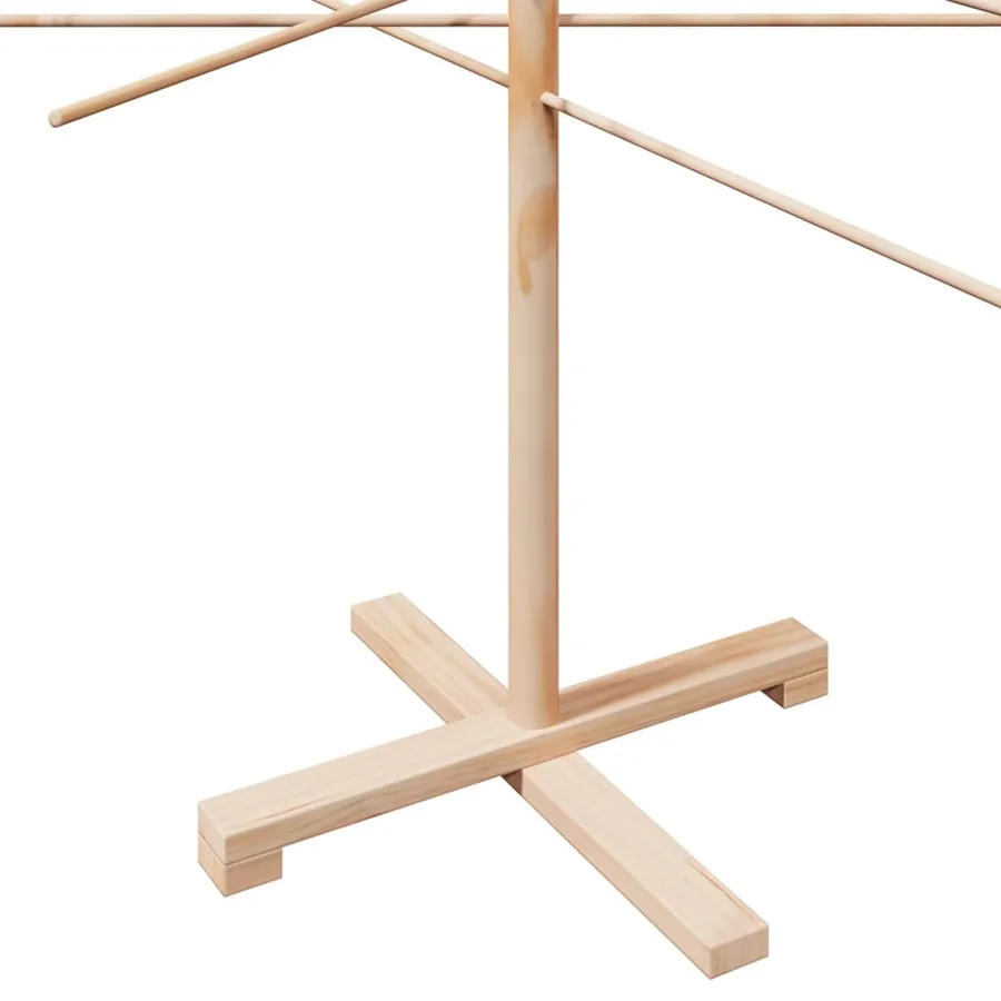 Arbre de Noël en bois pour décoration 210 cm bois massif de pin - 6