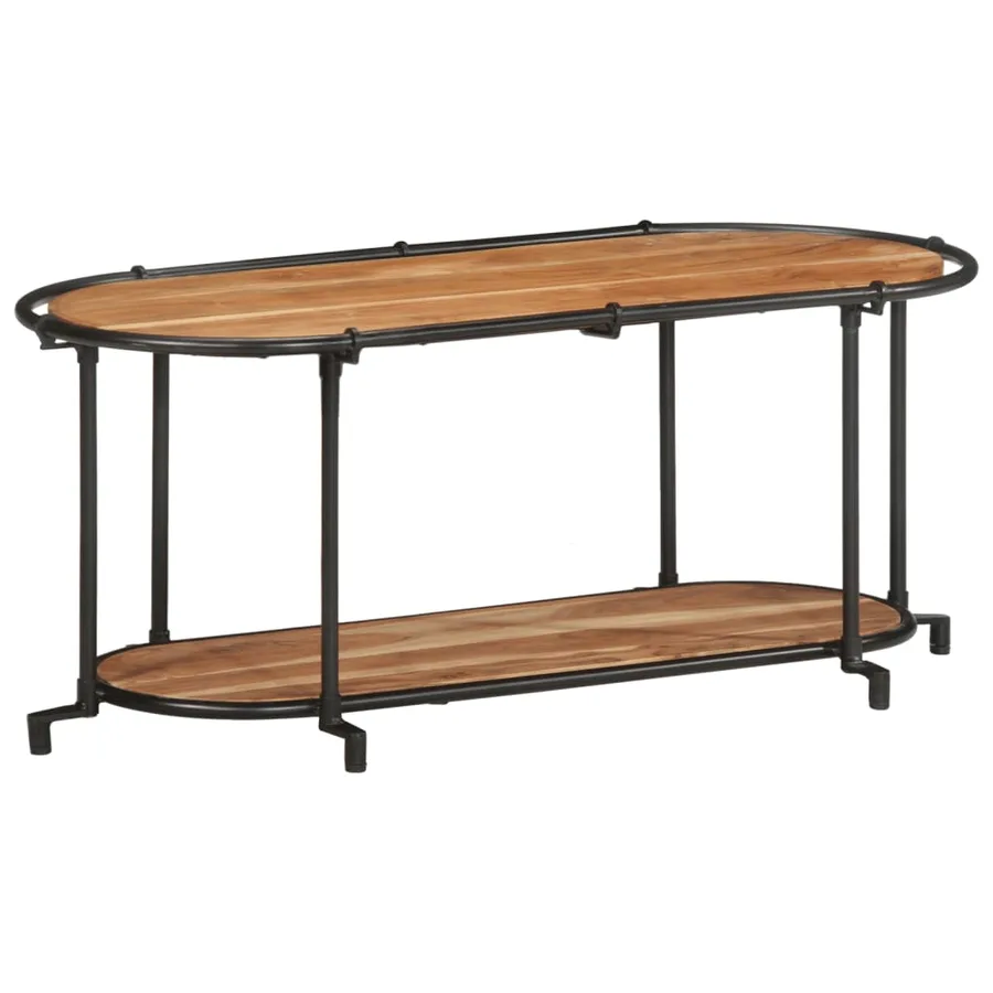 Meuble TV 100x42x40 cm bois d'acacia massif - 3