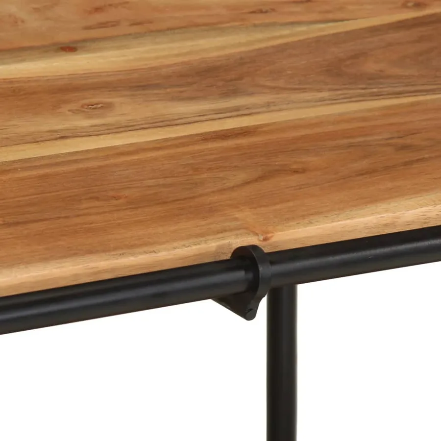 Meuble TV 100x42x40 cm bois d'acacia massif - 7