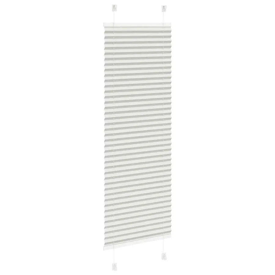 Store plissé gris clair 45x100 cm largeur du tissu 44,4 cm - 4