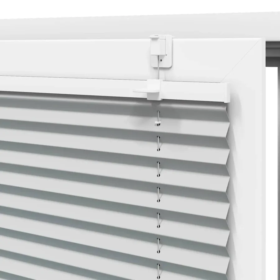 Store plissé gris clair 45x100 cm largeur du tissu 44,4 cm - 9