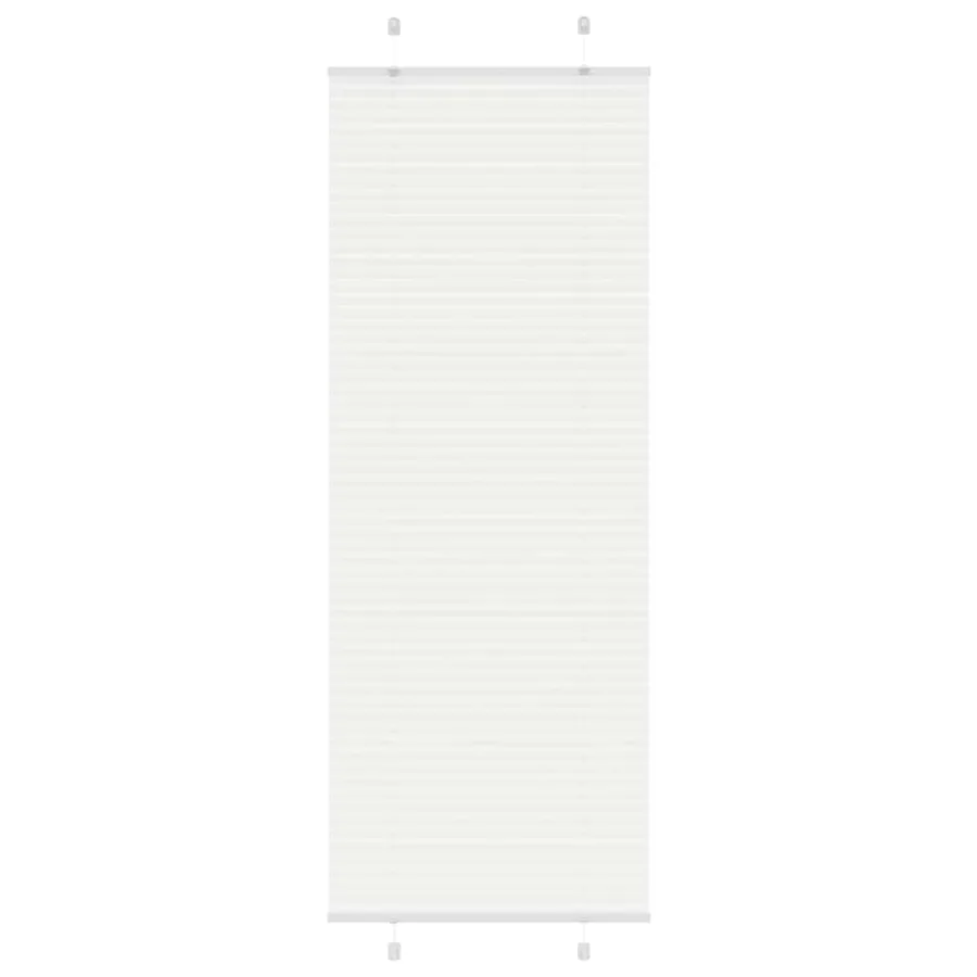Store plissé blanc 80x200 cm largeur du tissu 79,4 cm polyester