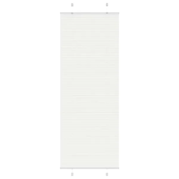 Store plissé blanc 80x200 cm largeur du tissu 79,4 cm polyester