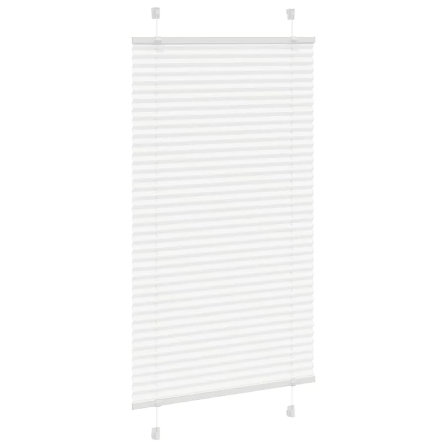 Store plissé blanc 70x100 cm largeur du tissu 69,4 cm polyester - 3