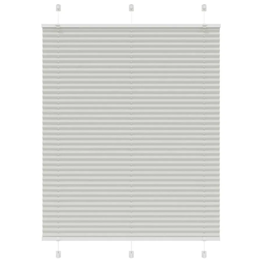 Store plissé gris clair 105x100cm largeur du tissu 104,4cm