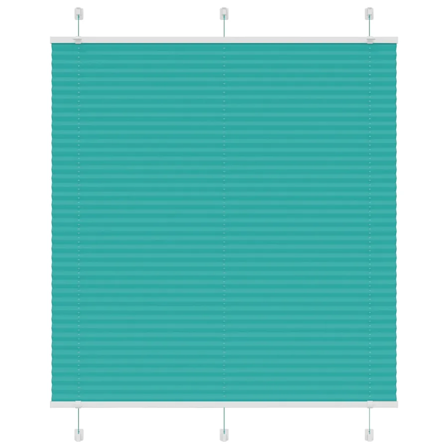 Store plissé vert pétrole 115x100cm largeur du tissu 114,4cm