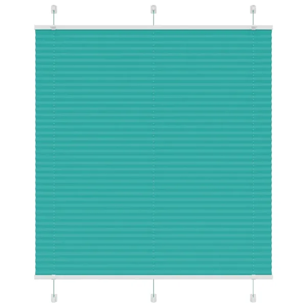 Store plissé vert pétrole 115x100cm largeur du tissu 114,4cm