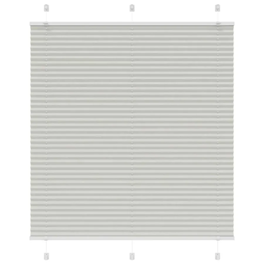 Store plissé gris clair 115x100cm largeur du tissu 114,4cm