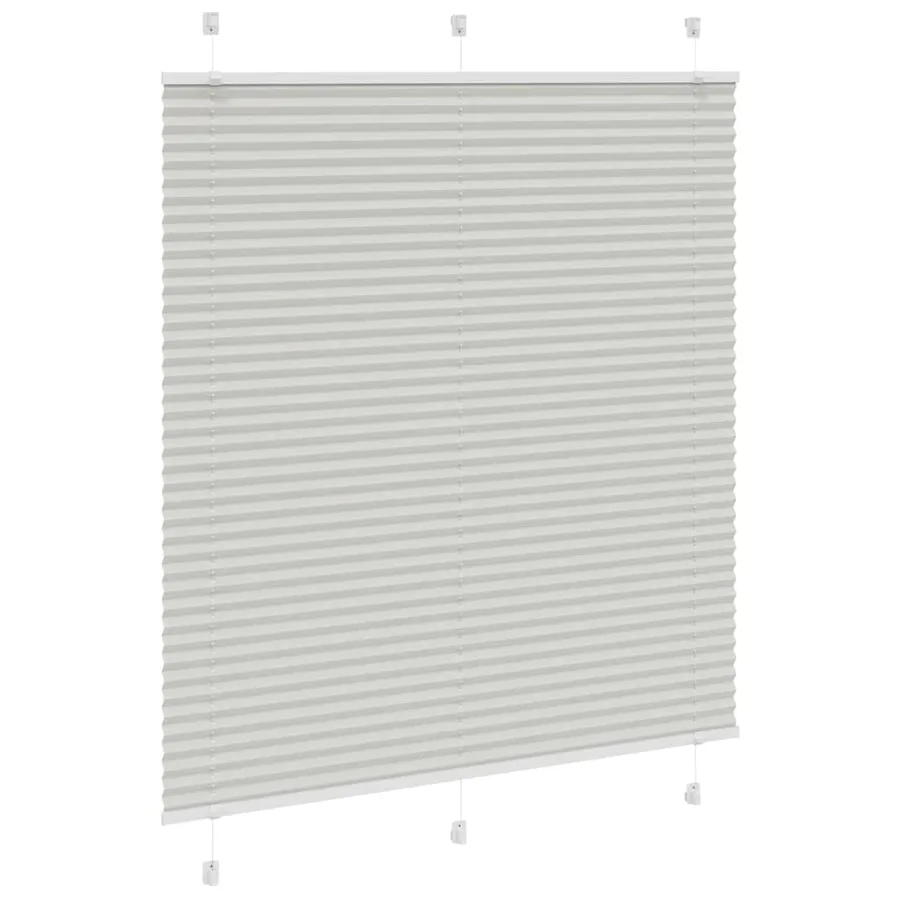 Store plissé gris clair 115x100cm largeur du tissu 114,4cm - 3
