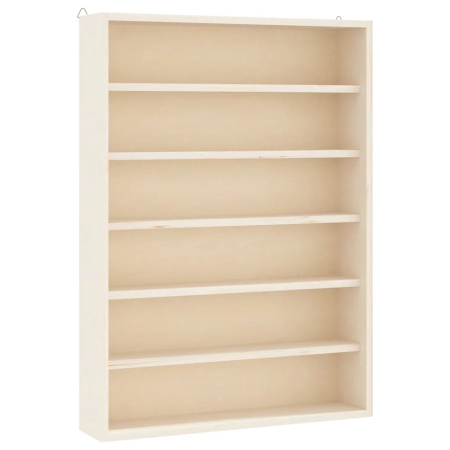 Vitrine de collection en bois avec 6 étagères 40x8,5x55 cm - 2