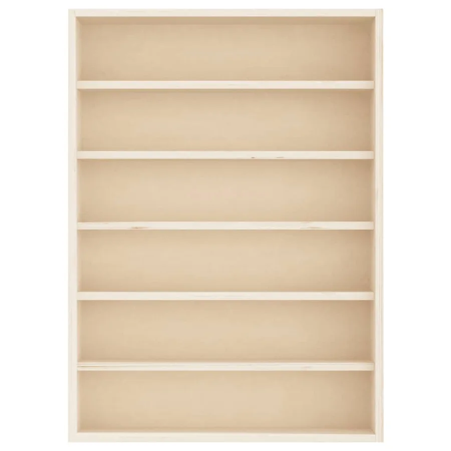 Vitrine de collection en bois avec 6 étagères 40x8,5x55 cm - 4