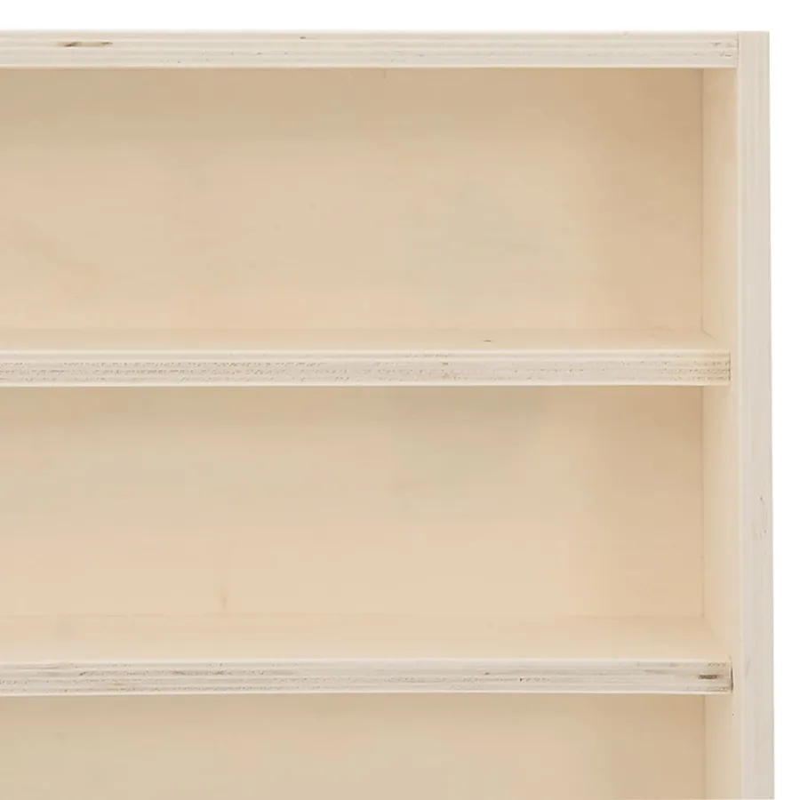 Vitrine de collection en bois avec 6 étagères 40x8,5x55 cm - 8