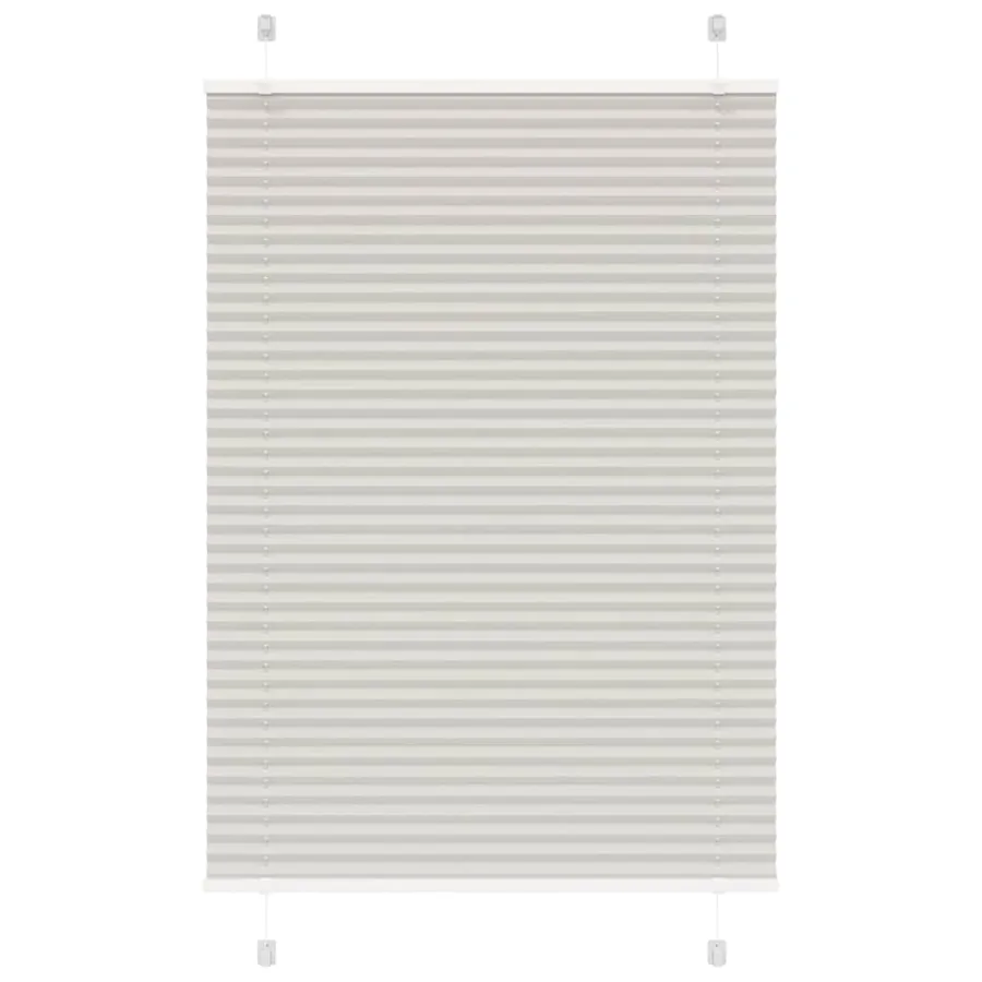 Store plissé gris clair 95x150 cm largeur du tissu 94,4 cm
