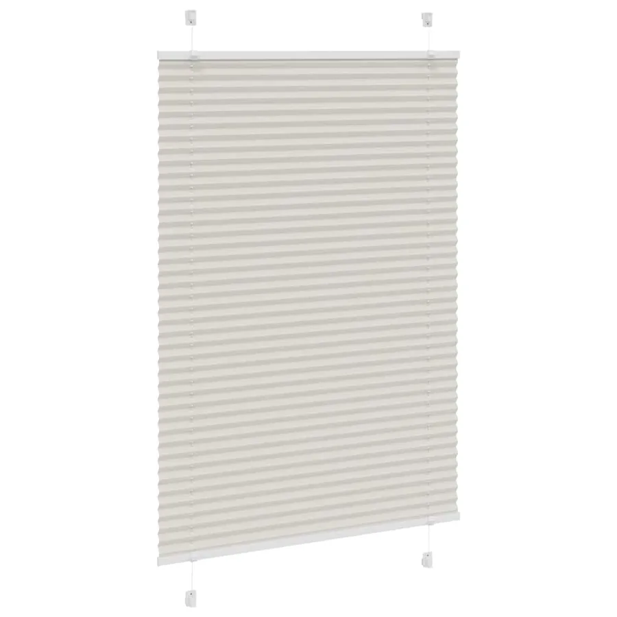 Store plissé gris clair 95x150 cm largeur du tissu 94,4 cm - 3