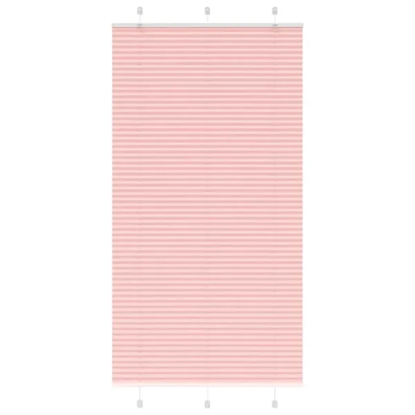 Store plissé rose 110x200 cm largeur du tissu 109,4cm polyester