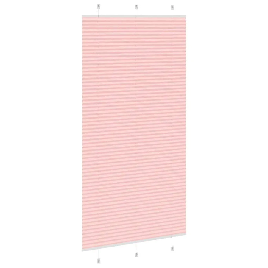 Store plissé rose 110x200 cm largeur du tissu 109,4cm polyester - 4