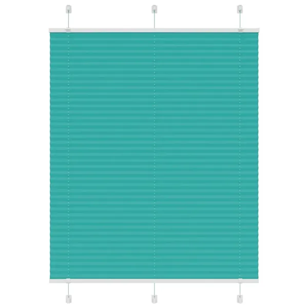 Store plissé vert pétrole 105x150cm largeur du tissu 104,4cm