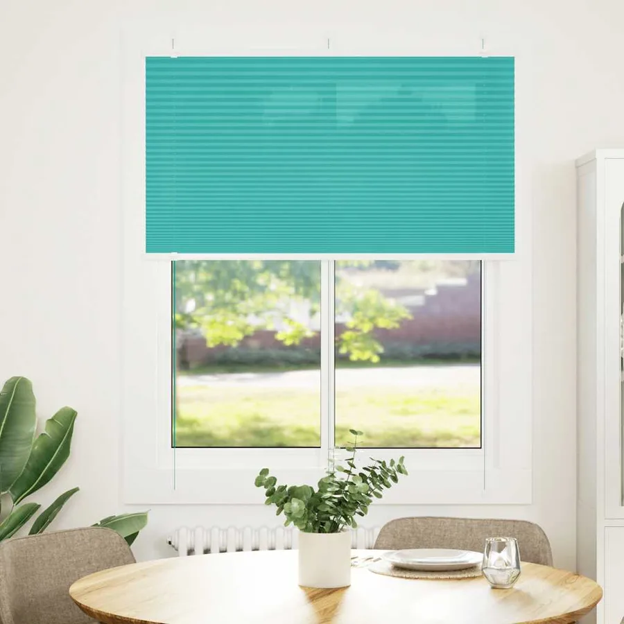 Store plissé vert pétrole 105x150cm largeur du tissu 104,4cm - 2