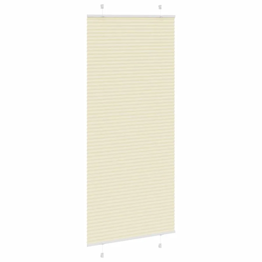 Store plissé crème 95x200 cm largeur du tissu 94,4 cm polyester - 3
