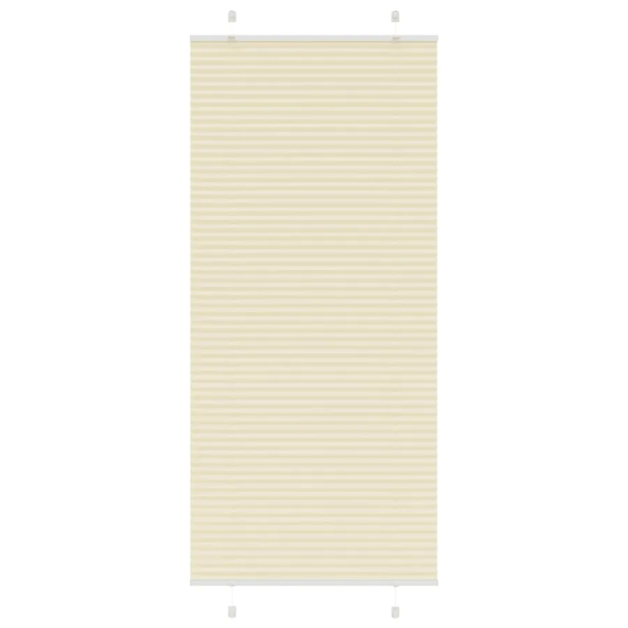 Store plissé crème 85x200 cm largeur du tissu 84,4 cm polyester