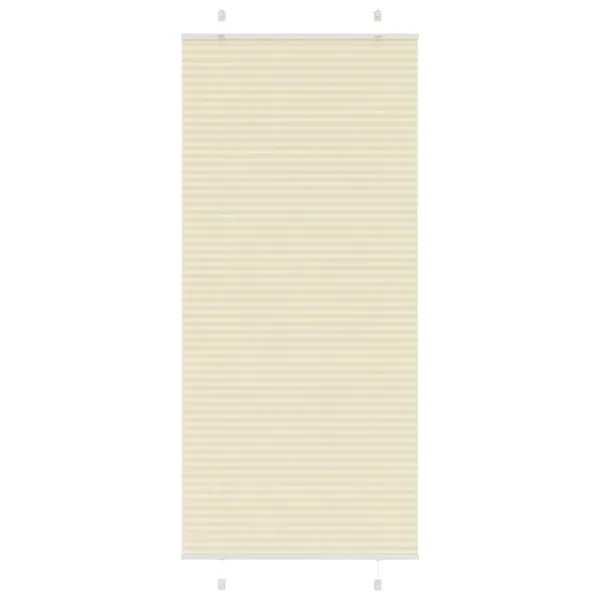 Store plissé crème 85x200 cm largeur du tissu 84,4 cm polyester
