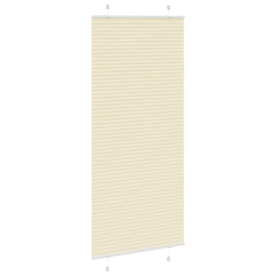 Store plissé crème 85x200 cm largeur du tissu 84,4 cm polyester - 3