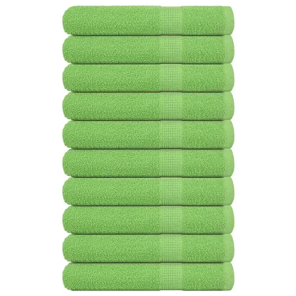 Serviettes FROGN 10 pcs vert pomme 100x200 cm 360 g/m²