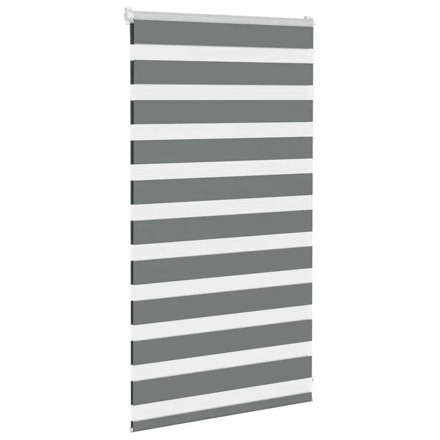 Store zèbre gris foncé largeur du tissu 85,9 cm polyester - 3