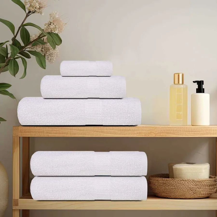 Serviettes de toilette FROGN 50 pièces Blanc 30x30 cm 360 g/m² - 3