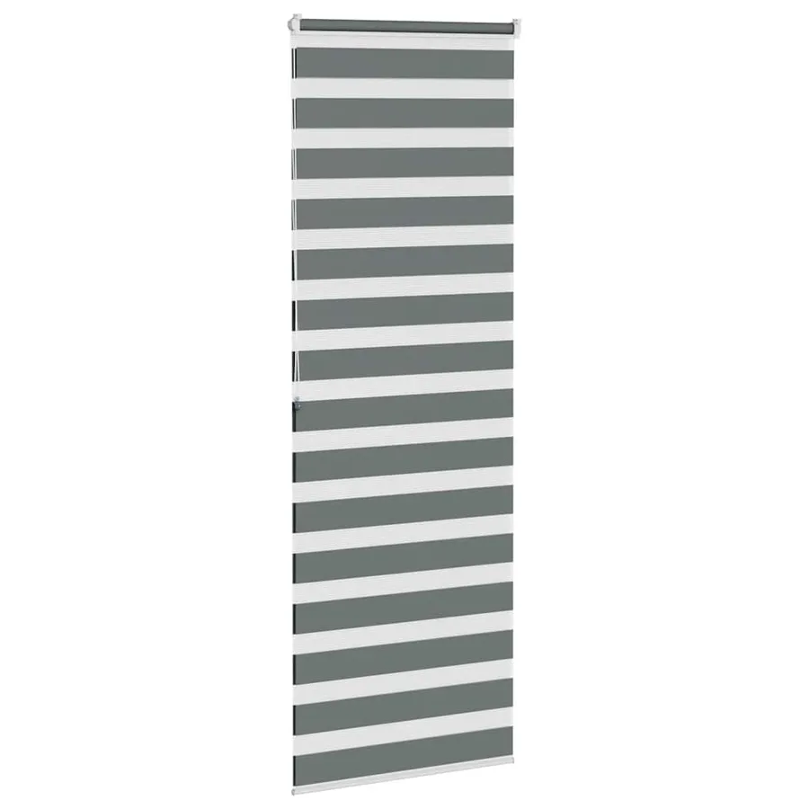 Store zèbre gris foncé largeur du tissu 85,9 cm polyester - 4