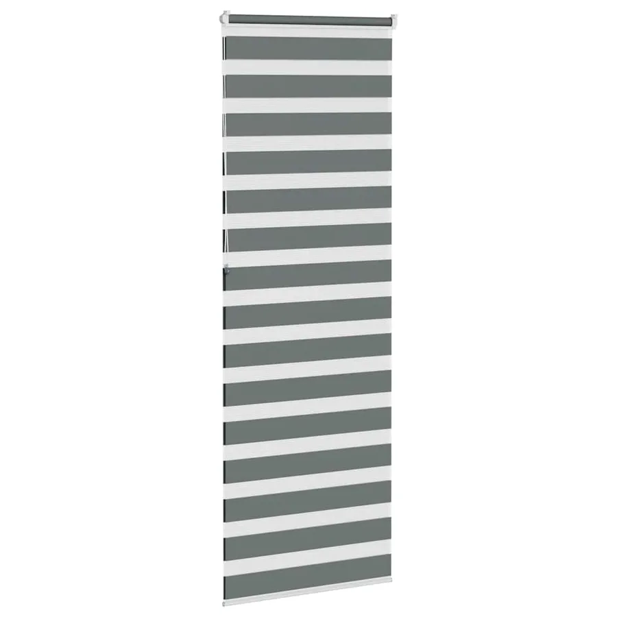 Store zèbre gris foncé largeur du tissu 85,9 cm polyester - 4