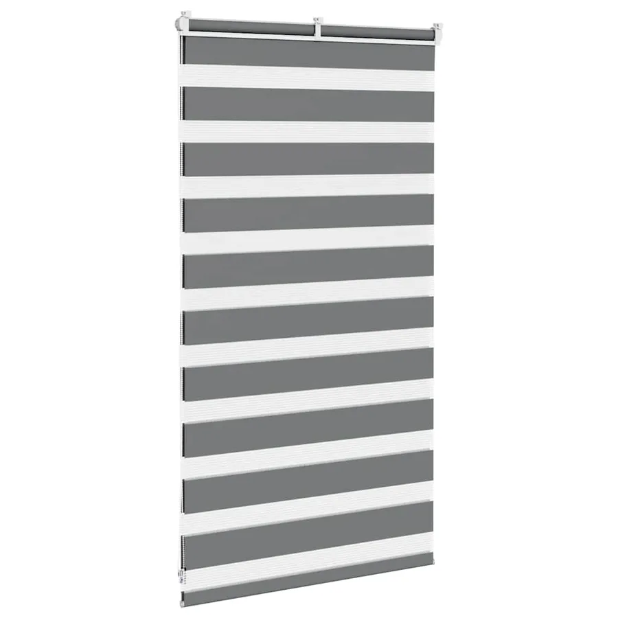 Store zèbre gris foncé largeur du tissu 65,9 cm polyester - 4