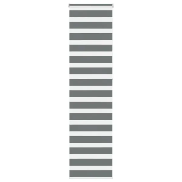 Store zèbre gris foncé largeur du tissu 50,9 cm polyester